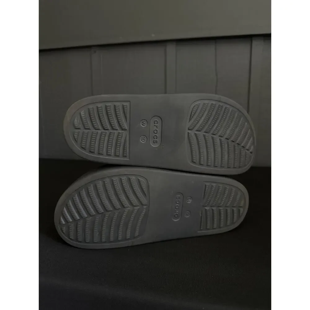 Crocs Dylan Platform Clog Slip On Black Mules Shoes Size 10 - Picture 12 of 16